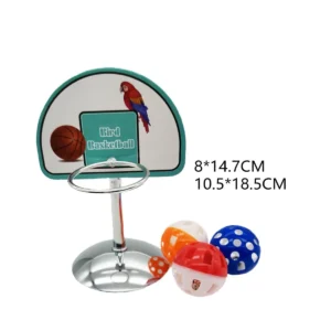 S-size Bell Basketball Hoop Parrot Toys Basketball