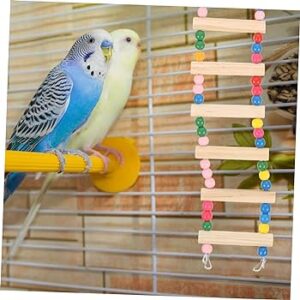8*31CM Ladder Parakeet Toy Bird Perch Stand Platform