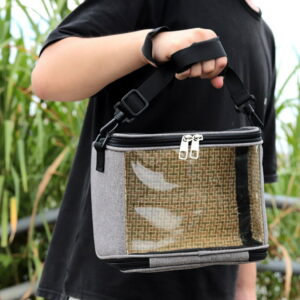 Bird Carrier Breathable Parrot Detachable Travel Cage Clear View