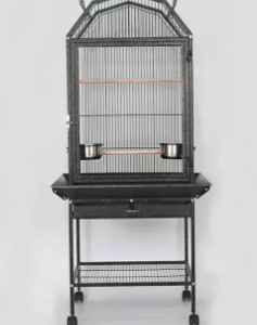 Acrylic front Glass Bird Flight Cages with Rolling Stand & Bottom Tray