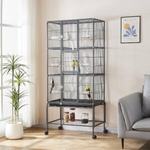 Large Bird Cages Parrot Cage Wide Flight Metal