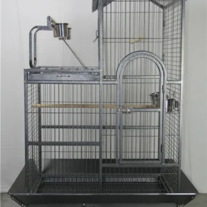 XL Bird Cage Pet Parrot Aviary Budgie Perch Castor Wheels