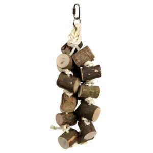 Naturals Wood & Rope Log Cluster Parrot Toy