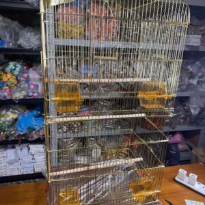 The Elegant Golden Birds Cage