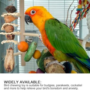 Ketsicart Chewing Toy, Beak Grinding Boredom Relief Harmless Bird Bite Toy Corn Leaves