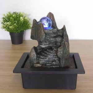 Zen Light - Fontaine d'intérieur boule en rotation Scala